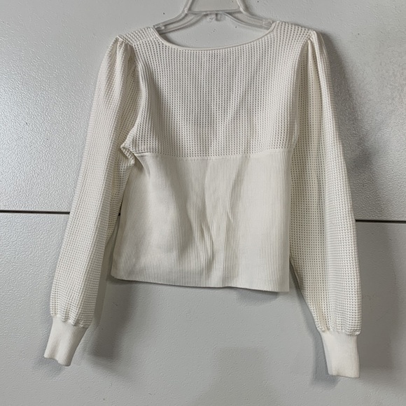 ARITZIA WILFRED NEW CHANCE SWEATER WHITE LARGE - Picture 5 of 6